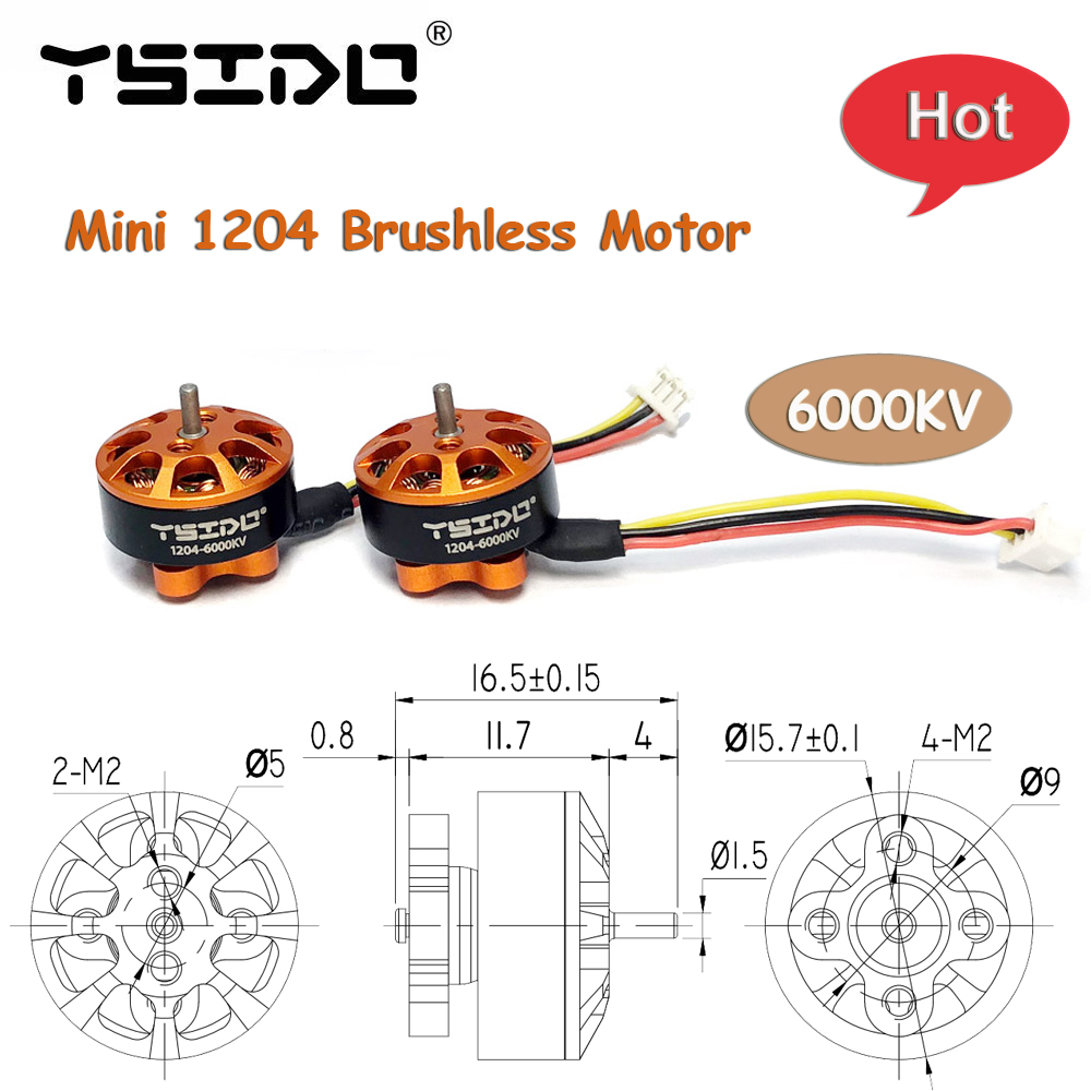Drone Racing Frame - Mini 1204 6000KV Brushless Motor 2-3S