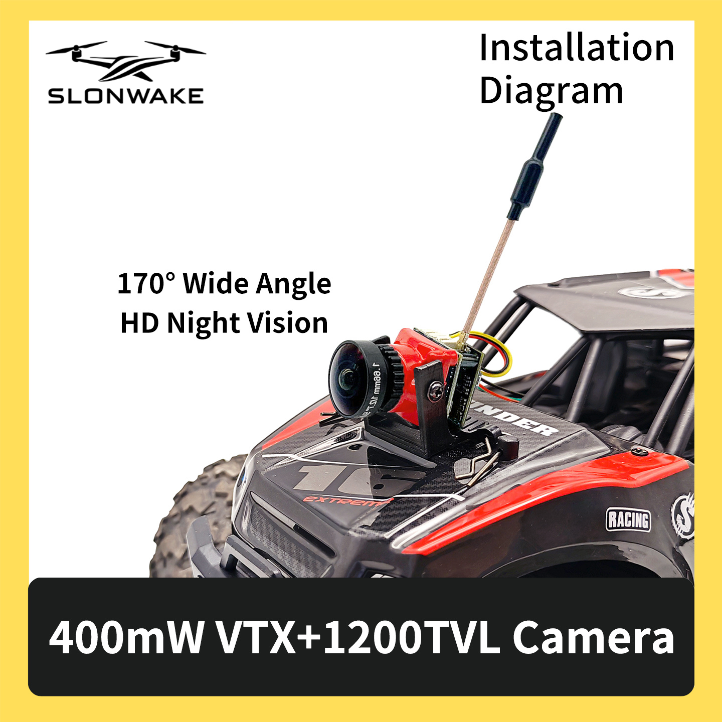 SLONWAKE 5.8G 48CH FPV 400mw V - Drone Racing Transmitter 리뷰 및 가격